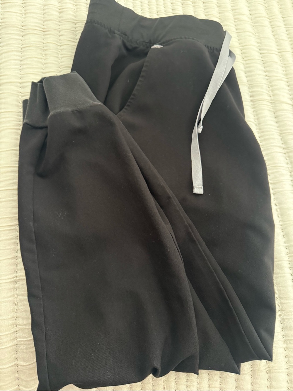 Figs Zamora Black Jogger Pants with Drawstring